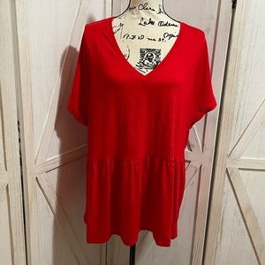 Lane bryant NWOT babydoll vneck tee 18/20